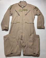 New USGI CWU-27/P Flyers Fire Resistant Coveralls Flight Suit Summer Tan 36R picture