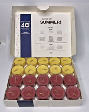 PartyLite 40th Anniversary 40 pc Best of Summer TeaLight Sampler New P2B/P91350 picture