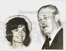 1961 Press Photo Jacqueline Kennedy with British Prime Minister Harold MacMillan picture