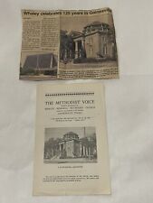 Vintage Whaley Memorial Methodist Church Gainesville Texas Article & Bulletin picture