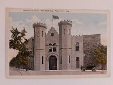 Postcard Frankfort Kentucky State Penitentiary Prison Castle Antique Car picture