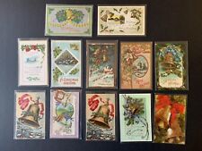 LOT - 12 Vintage Postcards - Holiday Christmas - Bells L2307143822 picture