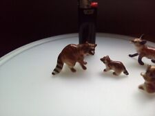 vintage  japan figurines Racoons And Fox picture