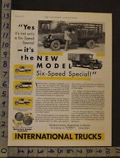 1931 INTERNATIONAL STAKE STOCK FARM TRANSPORT SIX-SPEED AGRICULTURE MOTOR ADUP92 picture