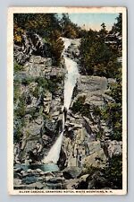 White Mountains NH-New Hampshire, Silver Cascade, Notch, Vintage c1919 Postcard picture