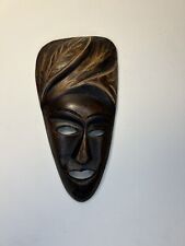 African Tribal Mask Hand Carved Wooden 8x4” picture