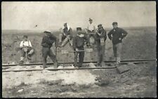Railroad Workers Military Personnel Train Transportation Early RPPC Photo CPA picture
