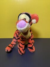 Vintage Walt Disney Tigger Plush Tiger Orange Black Stripe Pink Nose Sitting 10
