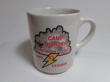 VINTAGE COFFEE CUP MUG BOY SCOUTS CAMP THUNDER UNIT LEADER 93  picture
