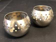 Pair of Vintage Mickey Mouse Stainless Steel Candle Tealight Mouse Ears Disney picture
