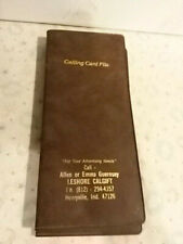 Calling Card file vint business cards 1 unused 1 full Louisville KY Southern IN picture