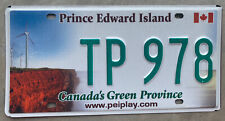 PRINCE EDWARD ISLAND LICENSE PLATE #TP978 GREAT CONDITION picture
