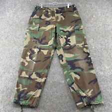 US Army Pants Mens Medium Short Woodland Camo BDU Hot Weather Uniform Twill 90s picture