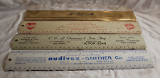 Lot Of  4 Vintage Advertising Rulers Metal USA picture