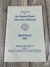 Vintage 1955 Program of the One Hundred Fiftieth Anniversary Celebration Ohio picture