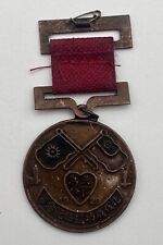 1929 Antique Vintage Chinese China Civil War Army Medal Pin picture