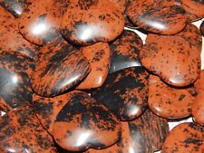 Genuine MAHOGANY OBSIDIAN Puffy Heart Crystal - Genuine Mahogany Obsidian Heart picture