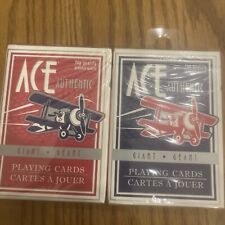 Ace Authentic Giant Playing Cards Red And Blue Decks picture