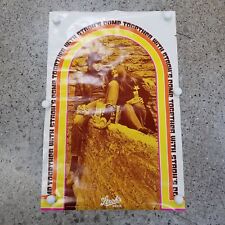 Stroh's Beer Promotional Poster Early 1970's Harvest Colors 20x30