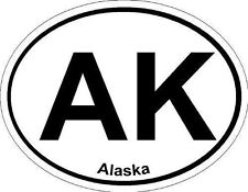 Oval (Alaska); State Bumper Sticker picture