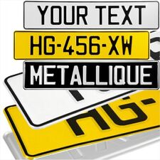 Novelty France French Text License Number Plate Pressed Metal Custom Plaque Auto picture