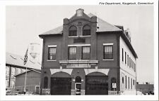 Fire Department of Naugatuck CT Fire House Vintage Postcard N18 picture