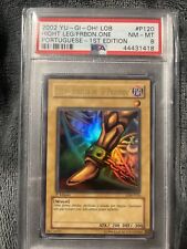 2002 Yu-Gi-Oh LOB Portuguese 1st Edition #P120 Right Leg Forbbiden One PSA 8 NM picture