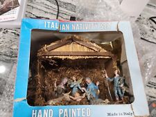 Vintage Made In Italy Italian Nativity Set Hand Painted picture