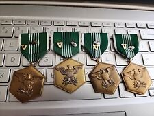 4-Army Commendation Medal With Devices WHOLESALE DEALER SALE $28.00--STORE WW1 picture