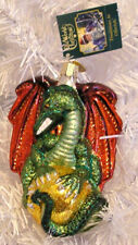 2013 MEDIEVAL DRAGON - OLD WORLD CHRISTMAS BLOWN GLASS ORNAMENT - NEW W/TAG picture
