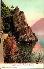Vtg Postcard Switzerland Lago Di Lugano Rocco Di Gandria Photoglob Co. Zurich  picture