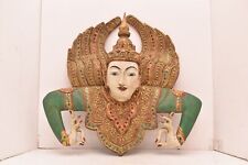 BALI BALINESE MASK STATUE WOOD SCULPTURE wall hang PANEL ARCHITECTURAL GODDESS picture