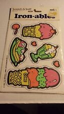 VINTAGE 1983 MARK 1 SCRATCH & SNIFF IRON-ABLES STICK ON ICE CREAM SEALED PKG picture