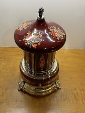 Vintage made in Italy Reuse Music Box Carousel Lipstick Cigarette Dispenser  picture