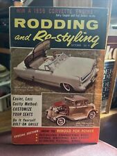 Vintage October 1958 Rodding and Restyling Car Magazine Book picture
