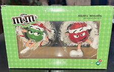 2007 M&M's Christmas Wreath Ornament Department 56 - Green and Red picture