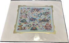 2022 Disney Parks John Coulter Alice In Wonderland Game Matted Print picture