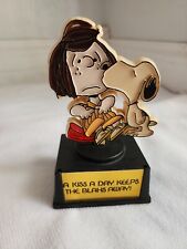 Vintage Aviva Snoopy & Peppermint Patty Trophy, A Kiss A Day picture