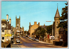 Thurso Caithness Bridge Town Square Street View Scotland UK Vintage Postcard picture