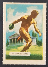 Vintage 1947 Olympic Discus Throw Kellogg's All Wheat Cereal Card #10 (NM) picture