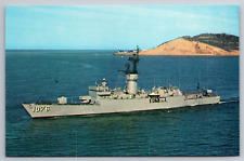 U.S.S. Fanning DE 1076 Navy Knox Class Frigate Photo Postcard picture