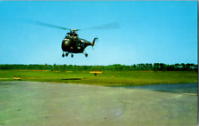 Vintage 1950s US Army Helicopter Lift-Off Fort Eustis Virginia VA Postcard picture