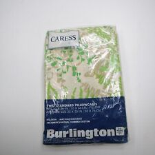 Vintage 70s Burlington Caress Green Fern Butterfly  Standard Pillowcases 20 x 30 picture