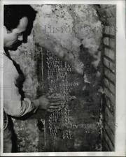 1968 Press Photo Ancient Roman Calendar Found Below 4th Century Basilica picture
