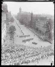 Col Lindbergh's Car turns during parade down Pennsylvania Avenu- 1927 Old Photo picture