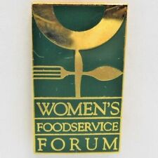 Vintage Womens Foodservice Forum Pin Convention Collectable Pinback Restaurant S picture
