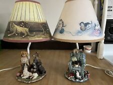Charming Cats/Dogs Table+Desk Lamps With Shades  picture