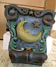 RARE Boyds Bears Resin HEAVENLY SCONCE Moon Star Mini Shelf Wall Hanging Decor picture