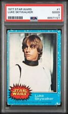 1977 Topps Star Wars Luke Skywalker #1 Rookie RC PSA 2 GOOD picture