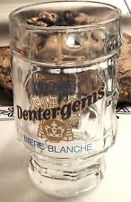 HTF Belgian Beer Stein Panel Glass Dentergems Wheat Biere Blanche Barware France picture